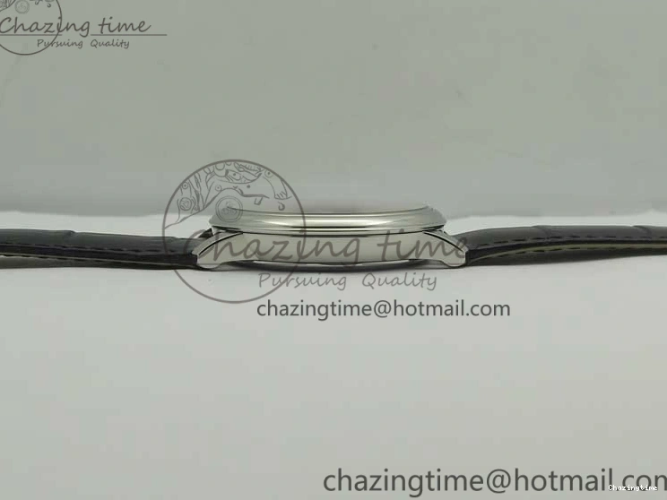 0413 De Ville Prestige Small Second TWF 1:1 Best Edition Black Dial on Black Leather Strap MIYOTA Resilient 8037